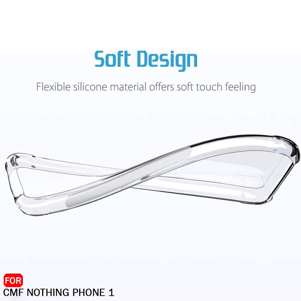Hülle für Nothing CMF Phone 2 Pro, Techsuit, stoßfest klar, transparent