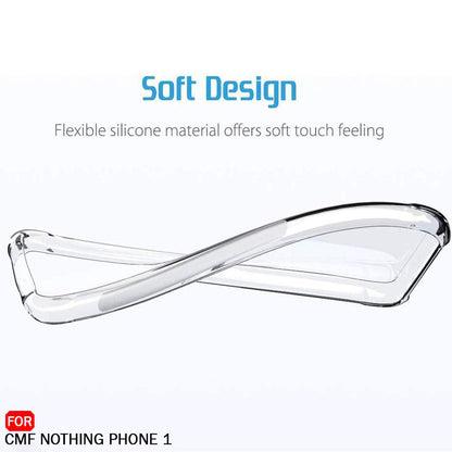 Hülle für Nothing CMF Phone 2 Pro, Techsuit, stoßfest klar, transparent