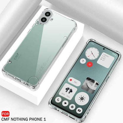 Hülle für Nothing CMF Phone 2 Pro, Techsuit, stoßfest klar, transparent