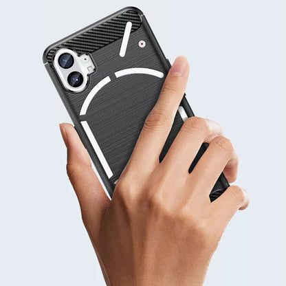 Hülle für Nothing Phone (1), Techsuit, Carbon, Schwarz
