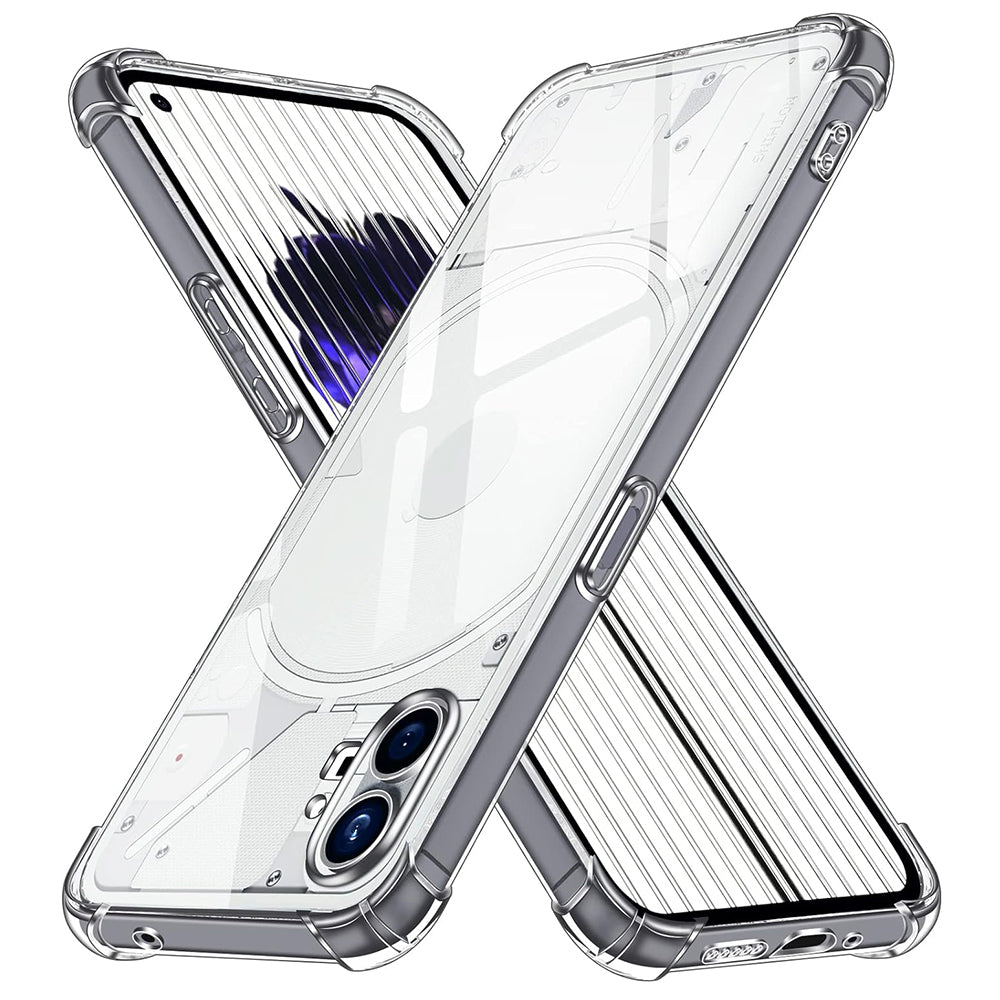 Hülle für Nothing Phone (1), Techsuit, stoßfest klar, transparent