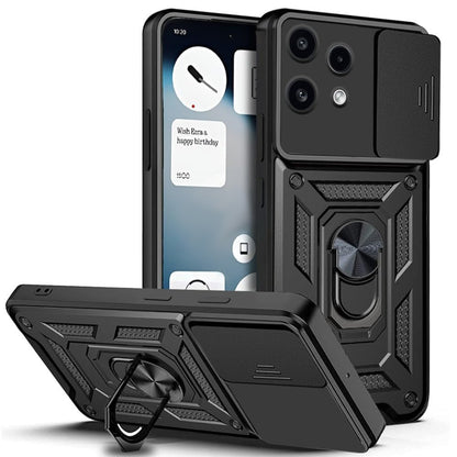 Hülle für Nothing Phone (3a) Lite, Techsuit, CamShield, Schwarz