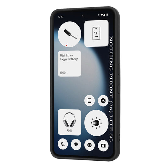 Hülle für Nothing Phone (3a) Lite, Techsuit, SoftFlex, Schwarz
