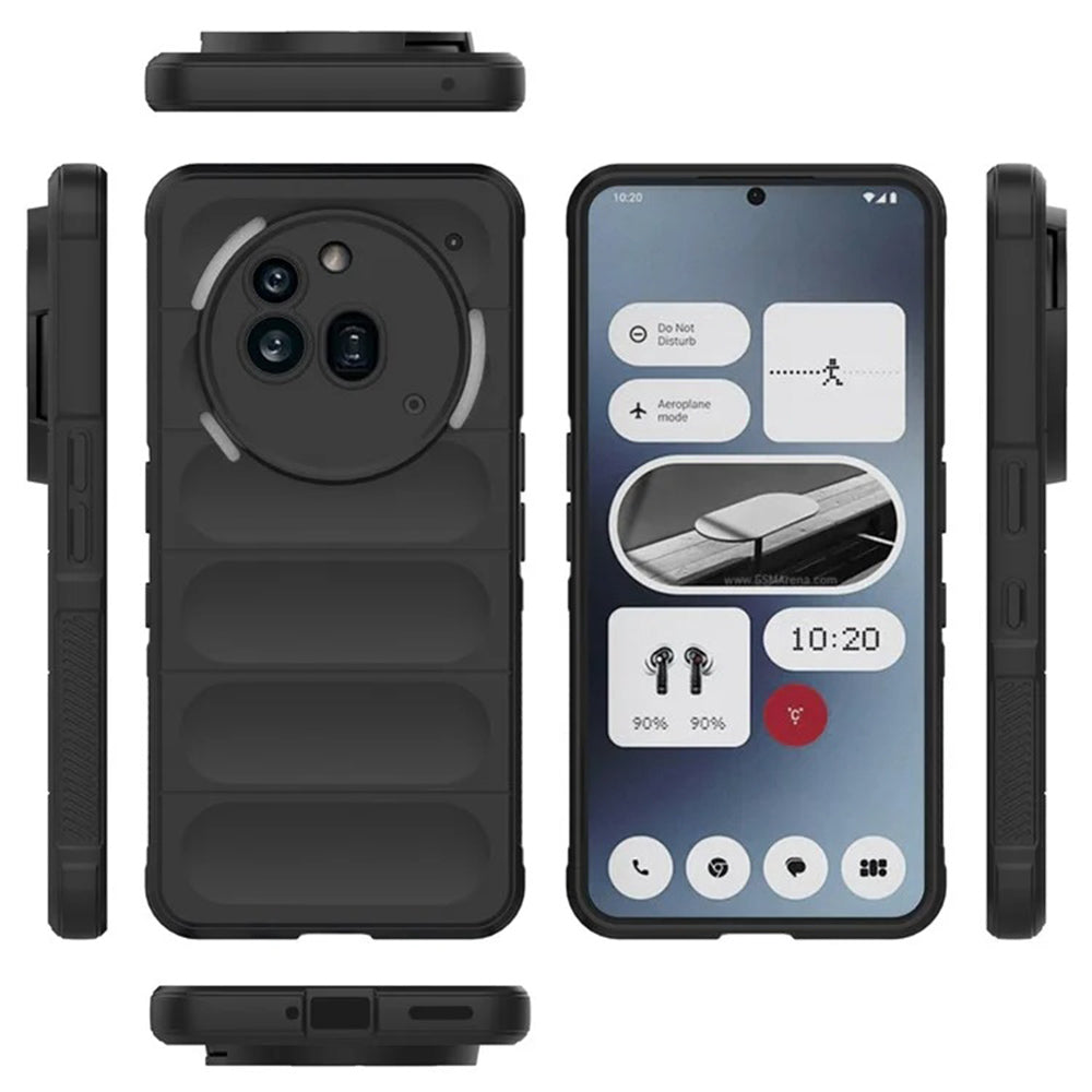 Hülle für Nothing Phone (3a) Pro, Techsuit, Magic Shield, Schwarz
