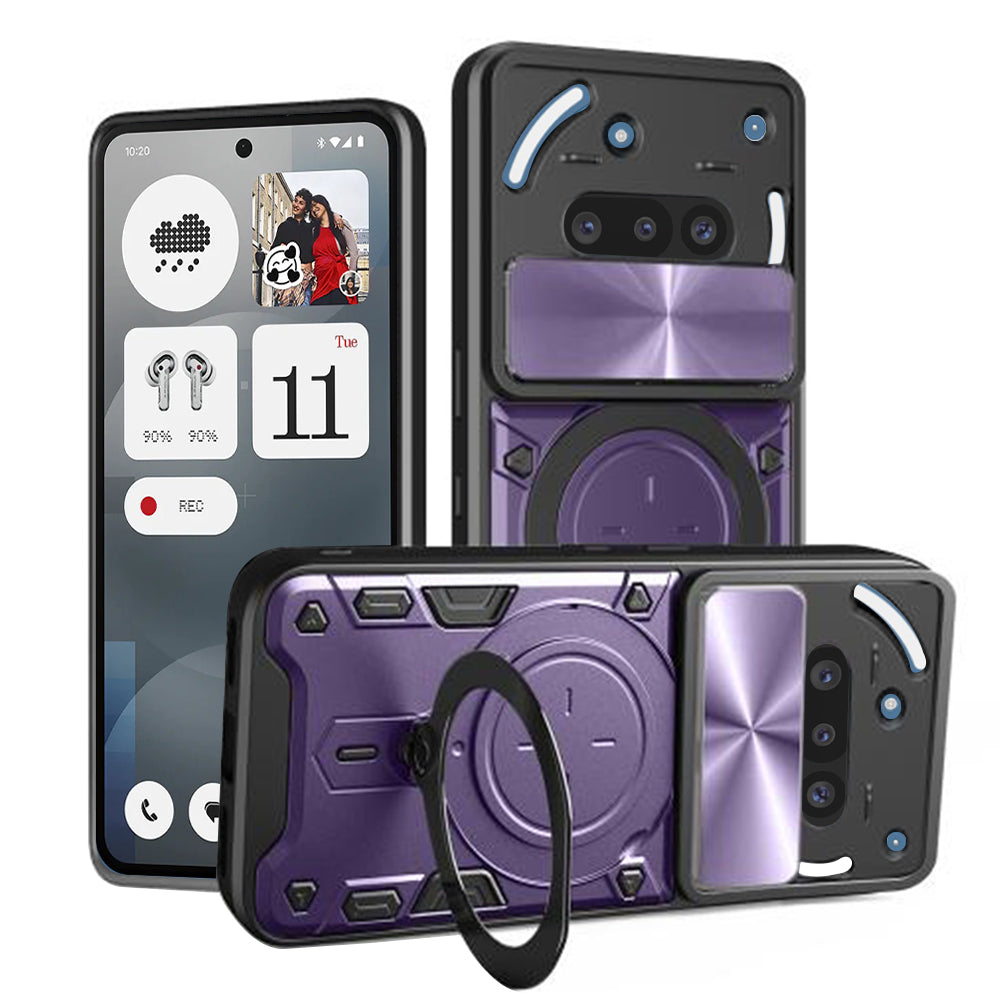 Hülle für Nothing Phone (3a), Techsuit, CamGuard Pro, Lila