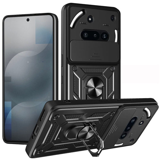 Hülle für Nothing Phone (3a), Techsuit, CamShield, Schwarz