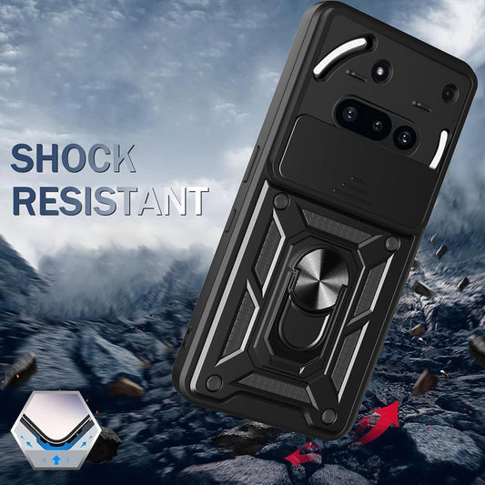 Hülle für Nothing Phone (3a), Techsuit, CamShield, Schwarz