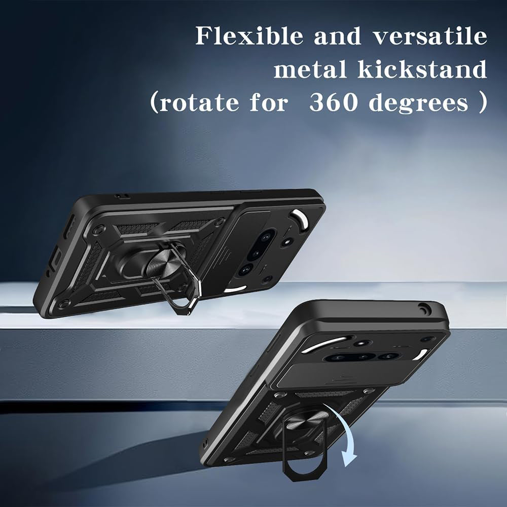 Hülle für Nothing Phone (3a), Techsuit, CamShield, Schwarz