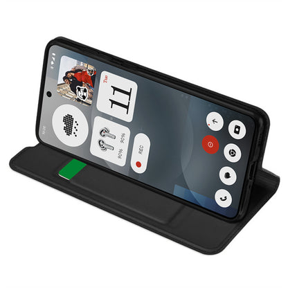 Hülle für Nothing Phone (3a), Techsuit, Magskin Book, Schwarz