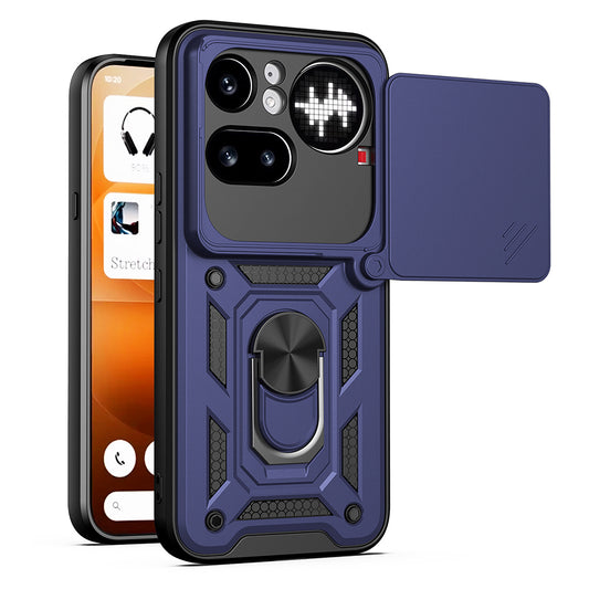 Hülle für Nothing Phone (4a) Pro, Techsuit, CamShield, Blau