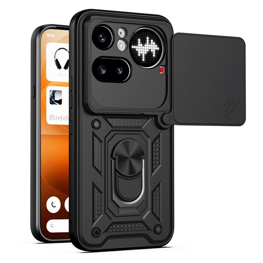 Hülle für Nothing Phone (4a) Pro, Techsuit, CamShield, Schwarz
