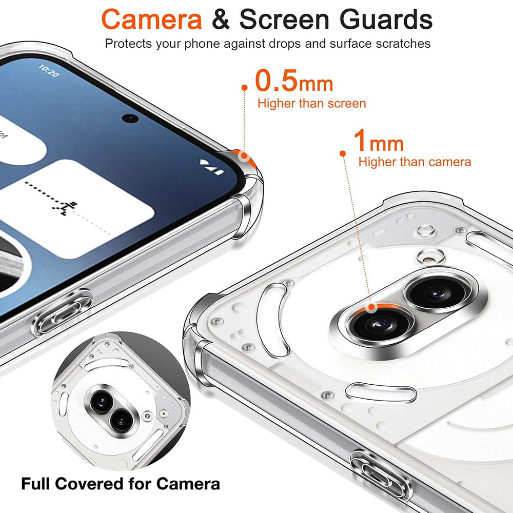 Hülle für Nothing Phone (4a) Pro, Techsuit, Shockproof Clear, Transparent