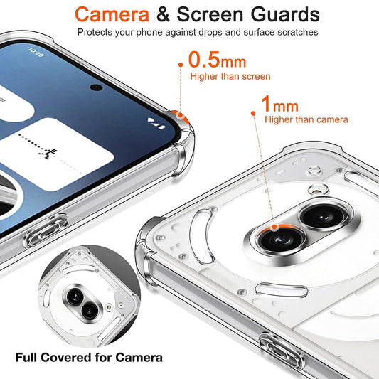 Hülle für Nothing Phone (4a) Pro, Techsuit, Shockproof Clear, Transparent