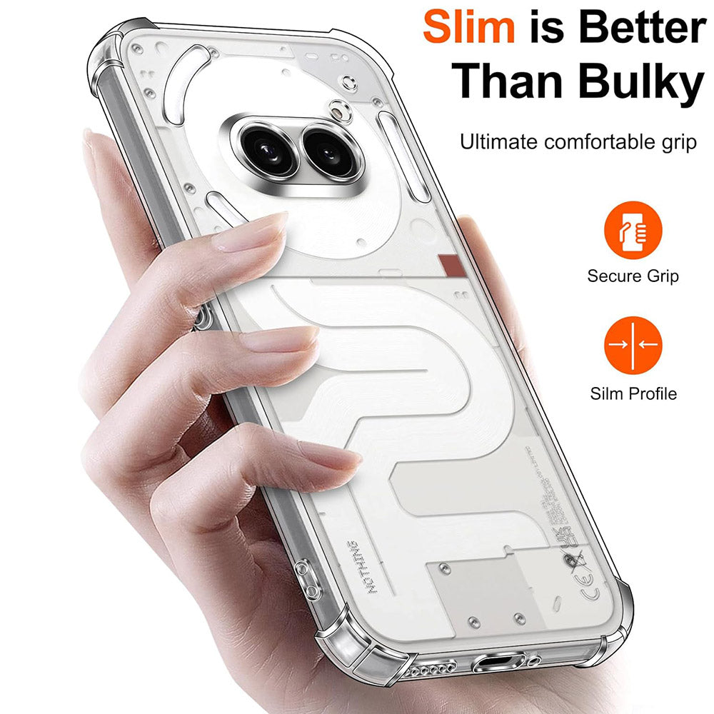 Hülle für Nothing Phone (4a) Pro, Techsuit, Shockproof Clear, Transparent