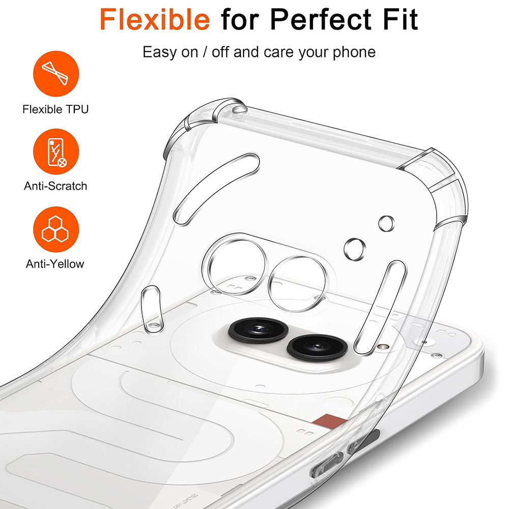 Hülle für Nothing Phone (4a) Pro, Techsuit, Shockproof Clear, Transparent