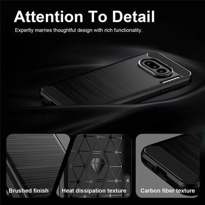 Hülle für Nothing Phone (4a), Techsuit, Carbon, Schwarz