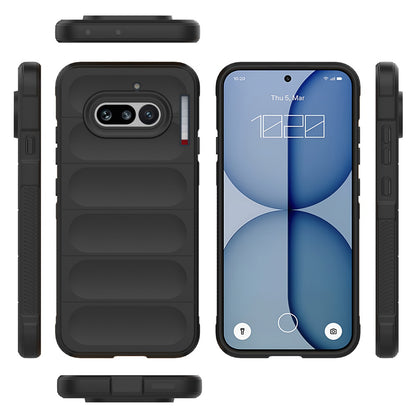 Hülle für Nothing Phone (4a), Techsuit, Magic Shield, Schwarz