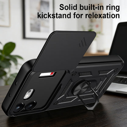 Case for Nothing Phone (4b), Techsuit, CamShield, Black