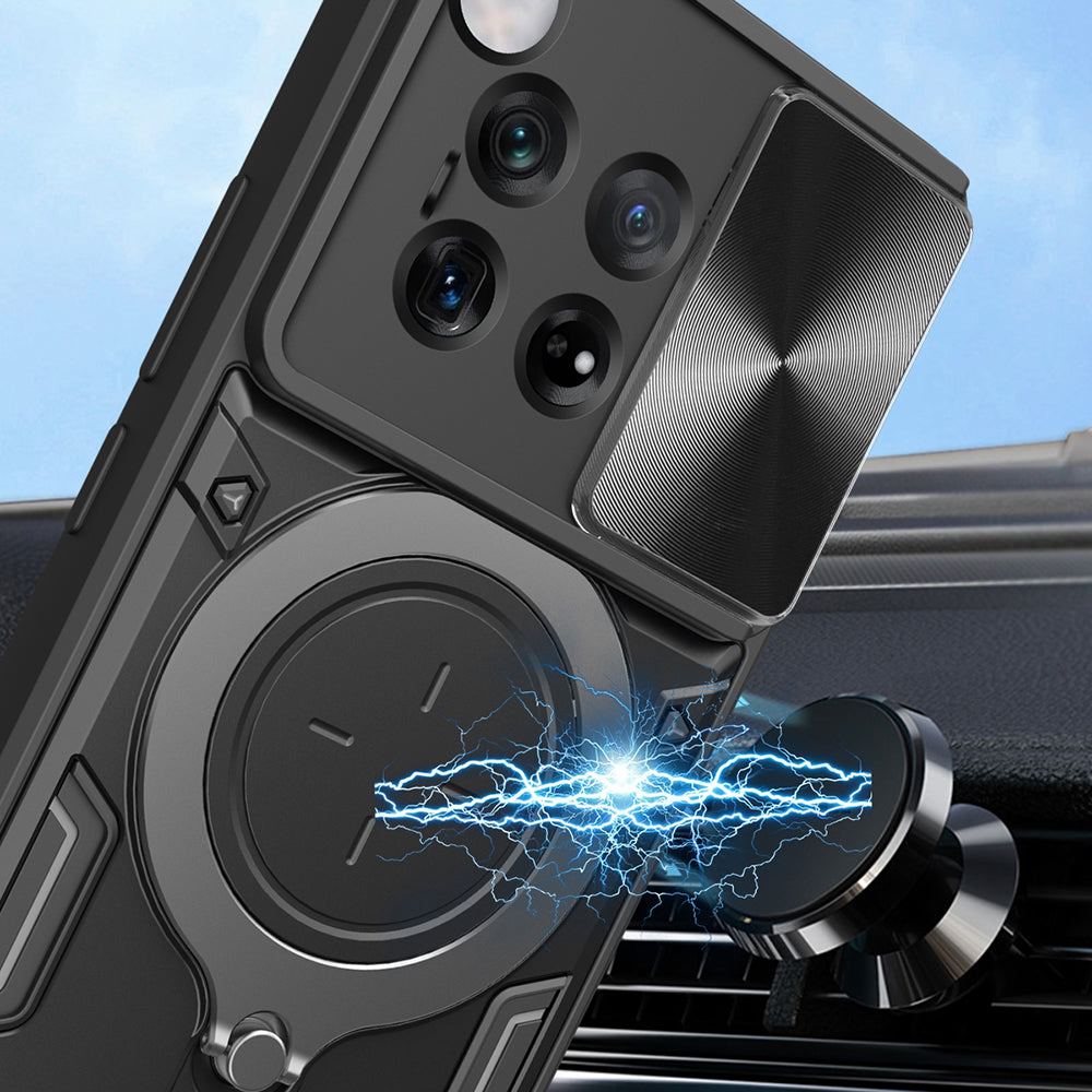 Hülle für OnePlus 12, Techsuit, CamGuard Pro, Schwarz