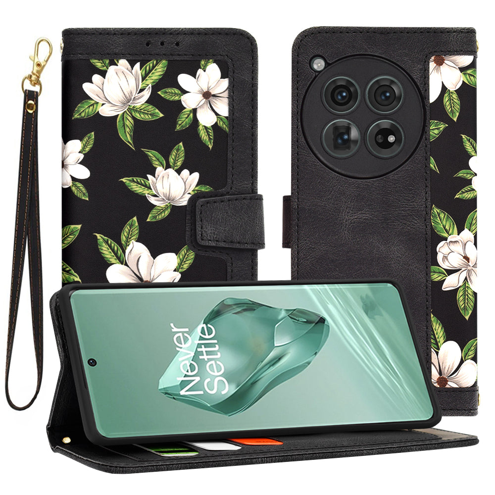Hülle für OnePlus 12, Techsuit, FlipCraft, Schwarz