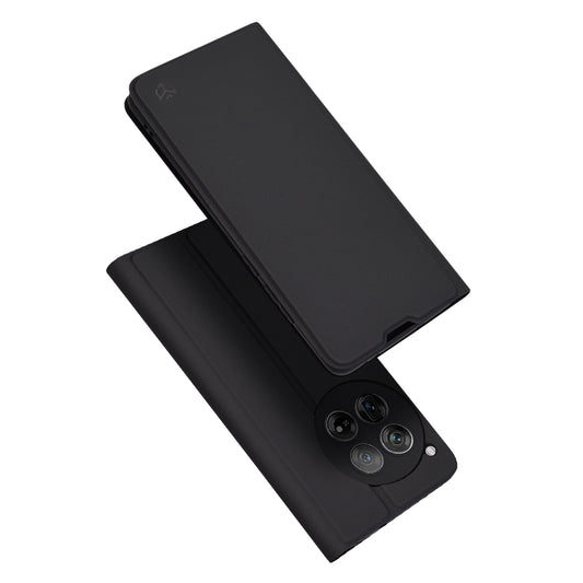 Hülle für OnePlus 12, Techsuit, Magskin Book, Schwarz