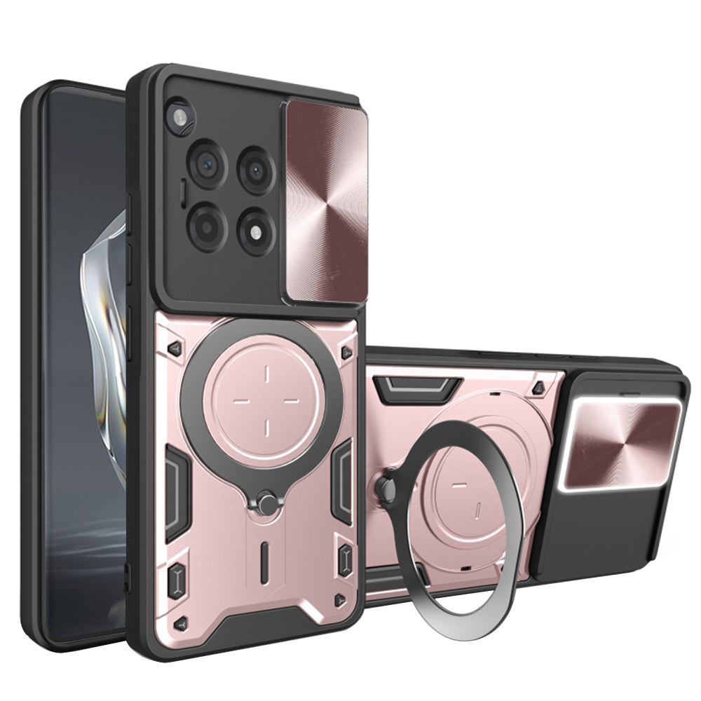 Case for OnePlus 12R, Techsuit, CamGuard Pro, Rose Gold