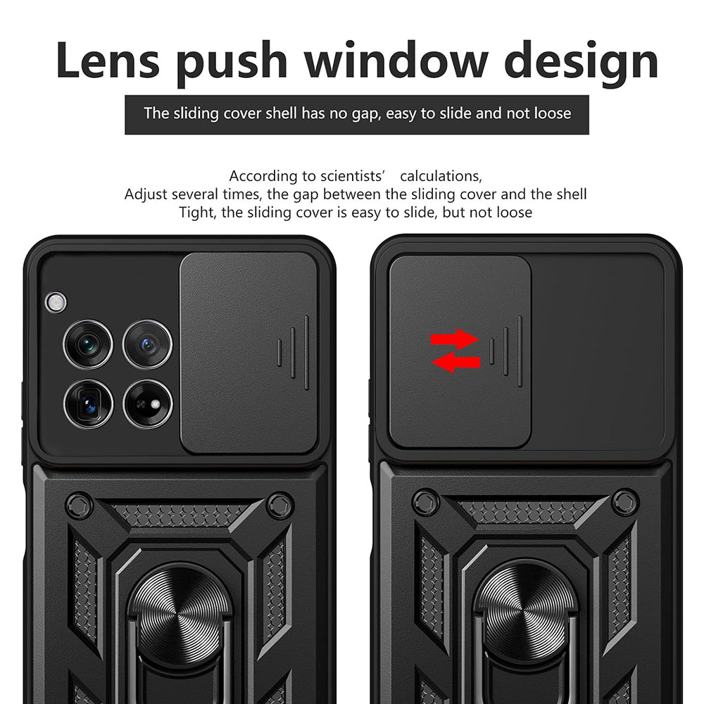 Hülle für OnePlus 12R, Techsuit, CamShield, Schwarz