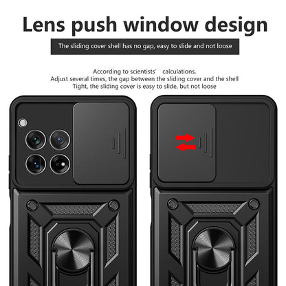 Hülle für OnePlus 12R, Techsuit, CamShield, Schwarz