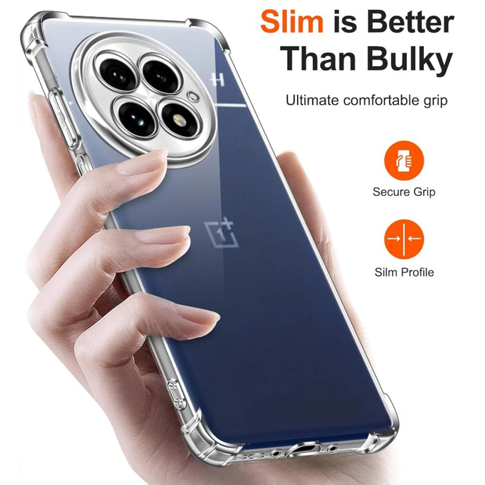 Hülle für OnePlus 13R, Techsuit, stoßfest klar, transparent