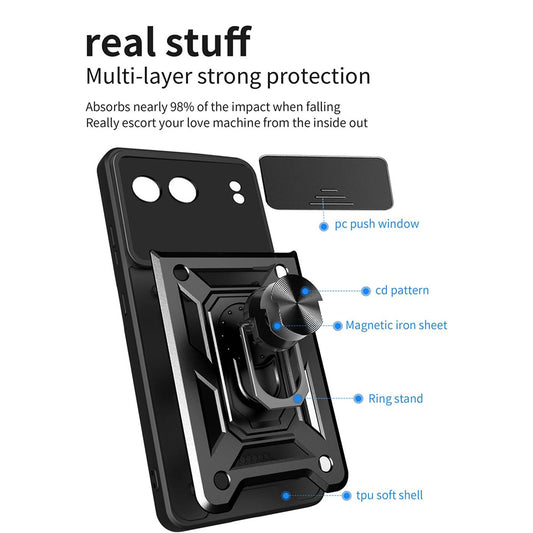 Hülle für OnePlus Nord 4, Techsuit, CamShield, Schwarz