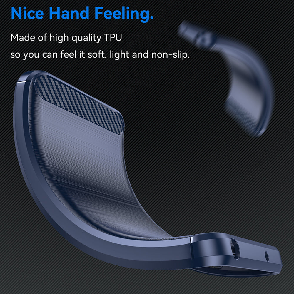 Hülle für OnePlus Nord 4, Techsuit, Carbon, Blau