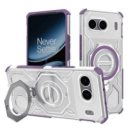 Hülle für OnePlus Nord 4, Techsuit, Carbon Shield Pro, Lila
