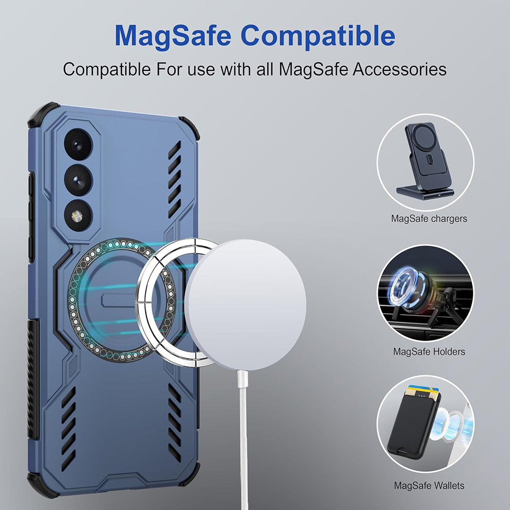 MagSafe-Hülle für OnePlus Nord 5, Techsuit, ArmorMag, Blau