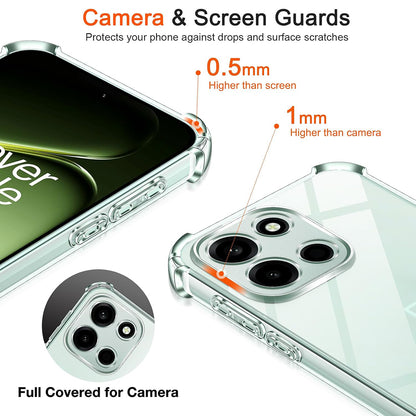 Hülle für OnePlus Nord 6, Techsuit, Shockproof Clear, Transparent