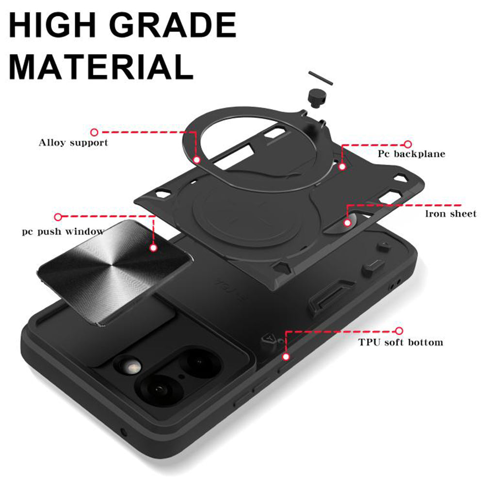 Hülle für OnePlus Nord CE5, Techsuit, CamGuard Pro, Schwarz