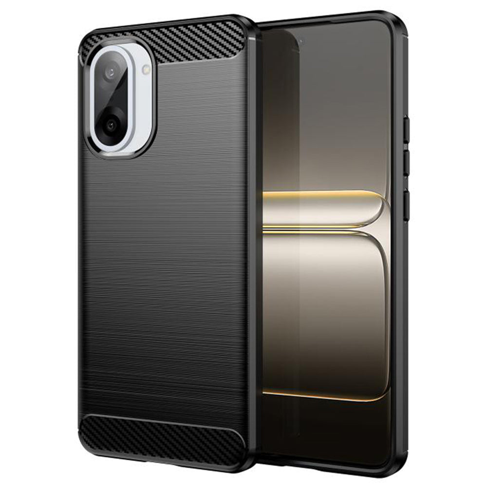 Hülle für OnePlus Nord CE5, Techsuit, Carbon, Schwarz