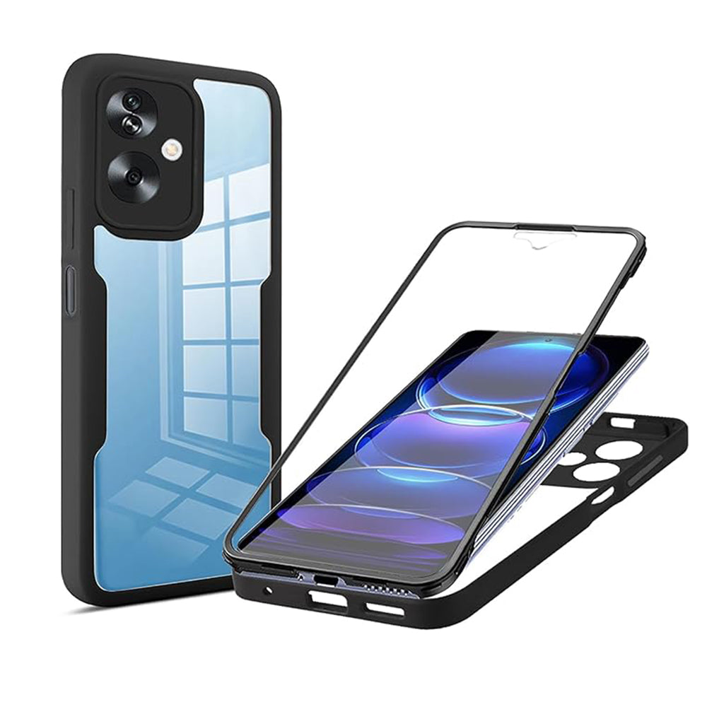 Hülle für OnePlus Nord N30 SE / Oppo A79, Techsuit, ColorVerse 360, Schwarz