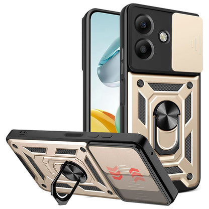 Hülle für Oppo A3 4G / A3 5G, Techsuit, CamShield, Goldfarben