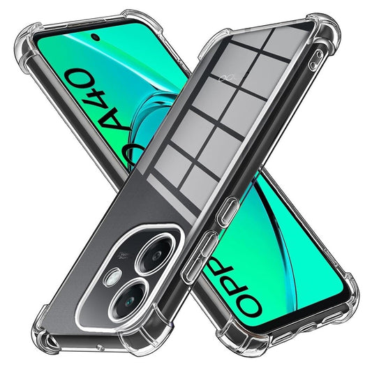 Hülle für Oppo A3 4G, Techsuit, stoßfest klar, transparent