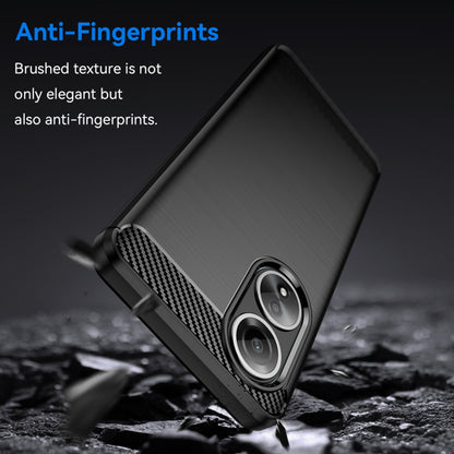 Hülle für Oppo A58 4G, Techsuit, Carbon, Schwarz