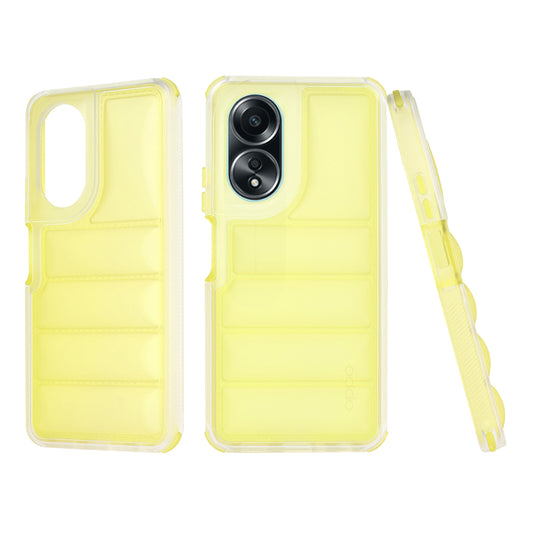 Hülle für Oppo A58 4G, Techsuit, Wave Shield, Gelb