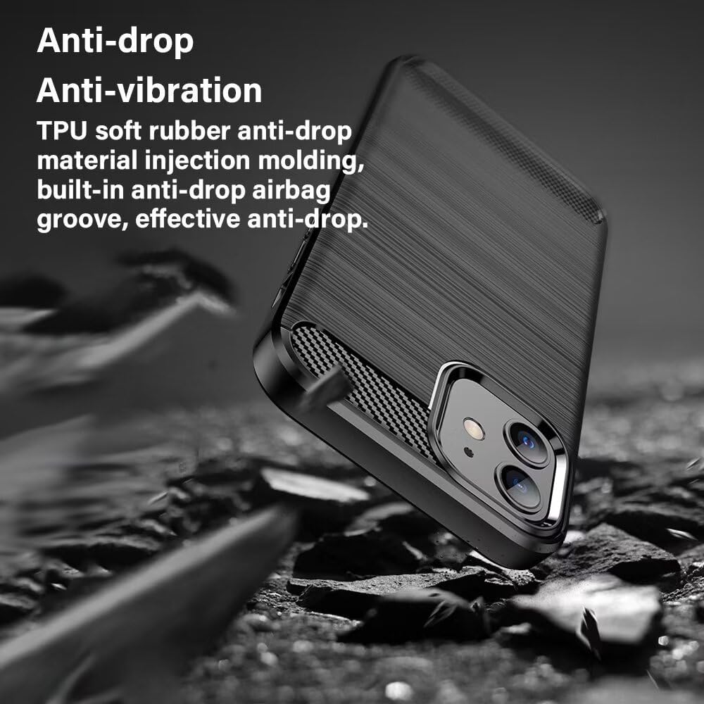 Hülle für Oppo A6 4G, Techsuit, Carbon, Schwarz