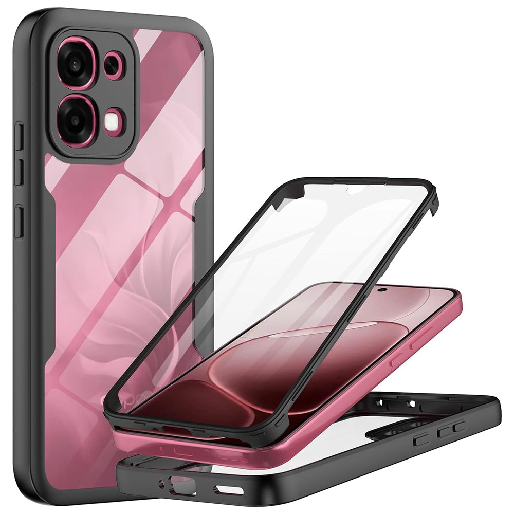 Hülle für Oppo A6 Pro 5G / A6 Pro 4G, Techsuit, ColorVerse 360, Schwarz