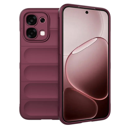 Hülle für Oppo A6 Pro 5G / A6 Pro 4G, Techsuit, Magic Shield, Weinrot