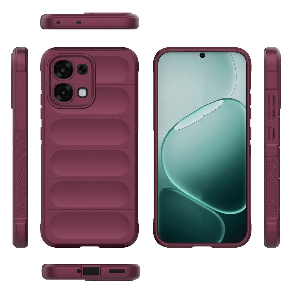 Hülle für Oppo A6 Pro 5G / A6 Pro 4G, Techsuit, Magic Shield, Weinrot