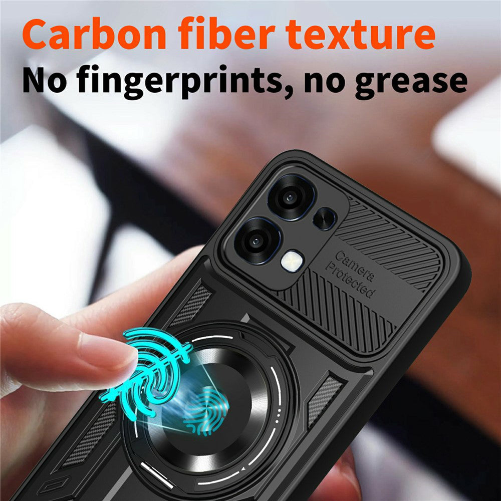 Hülle für Oppo A6 Pro 5G / A6 Pro 4G, Techsuit, RuggedCam, Schwarz