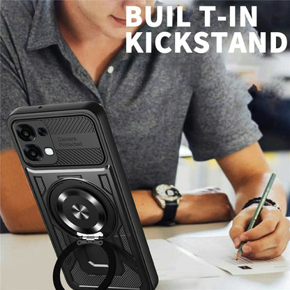 Hülle für Oppo A6 Pro 5G / A6 Pro 4G, Techsuit, RuggedCam, Schwarz