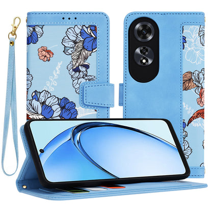 Hülle für Oppo A60, Techsuit, FlipCraft, Blau