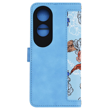 Hülle für Oppo A60, Techsuit, FlipCraft, Blau