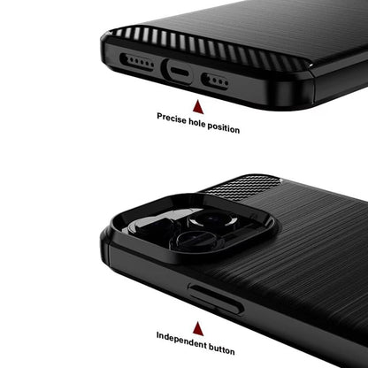 Hülle für Oppo A6k 4G / A6x 4G / A6x / A6 4G, Techsuit, Carbon, Blau
